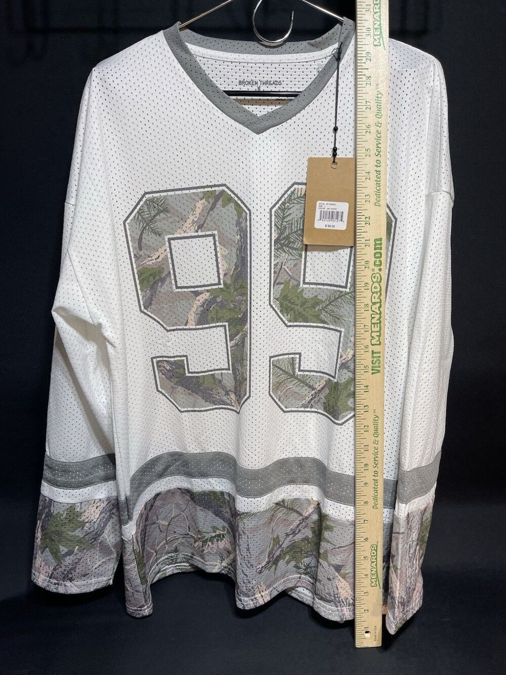 New Broken Arrow Jersey Green & Black Camo Size XL #0278